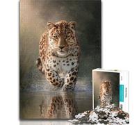 Jigsaw Puzzles for Teenagers 1000 Pieces Animal Cheetah Teenager Puzzles,Unique Birthday And Gifts for Age 14 Years Up (size 75x50cm)