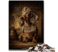 Jigsaw Puzzles for Teenagers 1000 Pieces Animal Dachshund Family Entertainment Toys Educational Game for Birthday, Chrismas for Ages 14+ 50x75cm