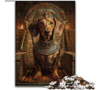 Jigsaw Puzzles for Teenagers 1000 Pieces Animal Dachshund, Stress Relief with Fully Interlocking Randomly Shaped Pieces for And 14 Years Old (Size 26x38cm)