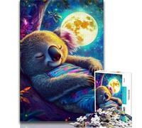 Jigsaw Puzzles for Teenagers 1000 Pieces Animal Koala Teenager Jigsaw,Educational Toy Funny Family Games Unique Home Decor (size 38x26cm)