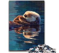 Jigsaw Puzzles for Teenagers 1000 Pieces Animal Otter 1000 Pieces for Adults,Family Educational Games Home Decoration Gift (50x75cm)