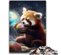 Jigsaw Puzzles for Teenagers 1000 Pieces Animal Red Panda 1000 Piece Jigsaw,Artistic Wall Decor & Birthday Gift Idea for Friends, Home Office (26x38cm)