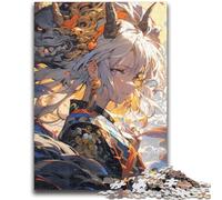 Jigsaw Puzzles for Teenagers 1000 Pieces Anime Devil Boy Difficult And Challenge with Matching Poster And Trivia Sheet for Age 14 26x38cm