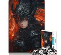 Jigsaw Puzzles for Teenagers 1000 Pieces Anime Flying Dragon Girl Adult Jigsaw,Staycation Kill Time with Fully Interlocking Randomly Shaped Pieces 26x38cm