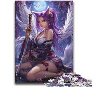 Jigsaw Puzzles for Teenagers 1000 Pieces Anime Fox Girl Family Entertainment Toys Educational Game for Birthday, Chrismas for Ages 14+ 50x75cm