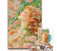 Jigsaw Puzzles for Teenagers 1000 Pieces Anime Girl Teenager Jigsaw,Stress Reliever Difficult Challenge Secret Santa Gifts (size 38x26cm)