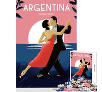 Jigsaw Puzzles for Teenagers 1000 Pieces Argentina Tango Adult Jigsaw Puzzles Precision Cutting Help The Brain Exercise Great Gifts for Gaming (38x26cm)