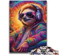 Jigsaw Puzzles for Teenagers 1000 Pieces Art Animal Sloth 1000 Pieces for Adults,family Fun Games Is Ideal As A Gift for The Whole Family (38x26cm)