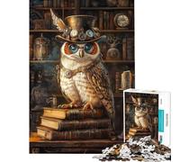 Jigsaw Puzzles for Teenagers 1000 Pieces As Wise As A Steampunk Owl Jigsaws for Adults Family Game Enhance Memory for Is Ideal As A Gifts (Size 50x75cm)