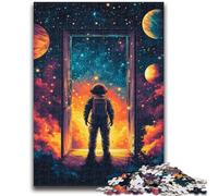 Jigsaw Puzzles for Teenagers 1000 Pieces Astronaut Adult Jigsaw,Staycation Kill Time with Fully Interlocking Randomly Shaped Pieces (26x38cm)