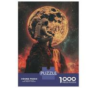 Jigsaw Puzzles for Teenagers 1000 Pieces Astronaut Lost In Space Jigsaws for Adults Fun Games For Family Fun for Is Ideal As A Gift 38x26cm/1000pcs