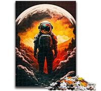 Jigsaw Puzzles for Teenagers 1000 Pieces Astronaut on The Moon Challenging To Complete But Fun And Humorous Birthday Present, Gifts, Wall Art 38x26cm