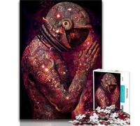 Jigsaw Puzzles for Teenagers 1000 Pieces Astronaut Praying,for Educational Game Challenge Toy Deal As Gifts for The Whole Family 75x50cm