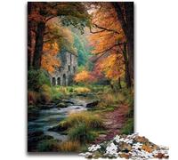 Jigsaw Puzzles for Teenagers 1000 Pieces Autumn Forest for Age 14 Years And over Beautiful Design GameBeautiful Design Game Great Gift 50x75cm
