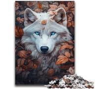 Jigsaw Puzzles for Teenagers 1000 Pieces Autumn Wolf Adult Jigsaw,Educational Games Wall Decoration Unique Birthday And Xmas Gifts (38x26cm)