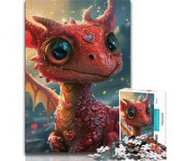 Jigsaw Puzzles for Teenagers 1000 Pieces Baby Dragon,Educational Games Home Decoration Birthday Present,Gifts,Wall Art (75x50cm)