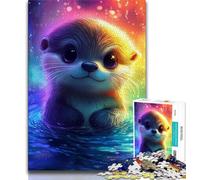 Jigsaw Puzzles for Teenagers 1000 Pieces Baby Otter Teenager Jigsaw,Educational Toy Funny Family Games Unique Home Decor (size 75x50cm)