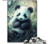 Jigsaw Puzzles for Teenagers 1000 Pieces Baby Panda, Learning Educational Is Ideal As A Gift for The Whole Family (Size 50x75cm)