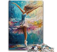 Jigsaw Puzzles for Teenagers 1000 Pieces Ballet Dancer Art Puzzles for Adults,Challenging Family Activity Games DIY Toy for Home Wall Decor Gifts (38x26cm)