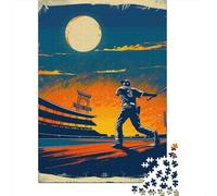 Jigsaw Puzzles for Teenagers 1000 Pieces Baseball Night Under The Moonlight Jigsaw for Adults Toy Wall Decor Improve Memory Birthday And Unique Gifts 38x26cm/1000pcs
