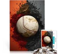 Jigsaw Puzzles for teenagers 1000 Pieces Baseball Sport Modern educational challenge is ideal as a gift for the whole family 26x38cm