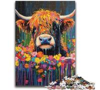 Jigsaw Puzzles for Teenagers 1000 Pieces Bathroom Heights Cow Adult Jigsaw,Educational Games Wall Decoration Unique Birthday And Xmas Gifts (38x26cm)