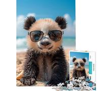 Jigsaw Puzzles for Teenagers 1000 Pieces Be The Cool Panda Challenging Game Toys Impossible Game Suitable for Couples Birthday Gifts (Size 38x52cm)