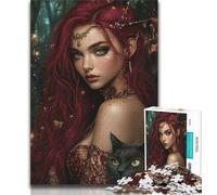 Jigsaw Puzzles for Teenagers 1000 Pieces Beautiful Anime Girl Adult Puzzles,Relax Games Is Ideal As A Gift for The Whole Family (size 38x26cm)