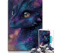 Jigsaw Puzzles for Teenagers 1000 Pieces Beautiful Dragon with Sparkling Galaxy Teenager Jigsaw,Challenging Difficult Deal As Gifts for The Whole Family 38x26cm