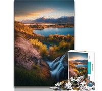 Jigsaw Puzzles for Teenagers 1000 Pieces Beautiful Mountains And Lakes Puzzles for Adults,Stress Reliever Staycation Kill Time Parent-child Interaction (size 75x50cm)