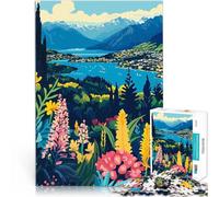 Jigsaw Puzzles for teenagers 1000 Pieces Beautiful New Zealand Minimalist Art Hands-on-Spiel Für Paare geeignet52x38cm
