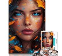 Jigsaw Puzzles for Teenagers 1000 Pieces Beautiful Woman,for Educational Game Challenge Toy Deal As Gifts for The Whole Family 38x26cm