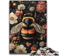 Jigsaw Puzzles for Teenagers 1000 Pieces Bee Flowers Help The Brain Exercise Addictive Toys to Cultivate Patience Suitable for Couples 50x75cm
