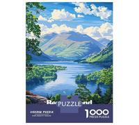 Jigsaw Puzzles for Teenagers 1000 Pieces Ben Lomond Scotland Puzzles for Adults Relax Games Presents for Women Unique Gifts for Birthday And Christmas 38x26cm/1000pcs