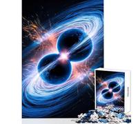 Jigsaw Puzzles for Teenagers 1000 Pieces Binary Star Collision Home Decoration Toys Birthday Gifts for Educational Game Improving Love between Couples (Size 38x26cm)