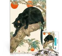 Jigsaw Puzzles for teenagers 1000 Pieces Black Cat in a Tree Lernspielzeug Wanddekoration Einzigartige Geburtstags- und Weihnachtsgeschenke38x26cm
