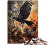 Jigsaw Puzzles for Teenagers 1000 Pieces Black Crow 1000 Pieces for Adults,family Fun Games Is Ideal As A Gift for The Whole Family (50x75cm)