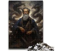 Jigsaw Puzzles for Teenagers 1000 Pieces Black Mage Ruling Shadows for And 14 Years And over Educational Challenge Fun Activities at Home, Birthday Gifts, Travel Gifts 50x75cm