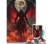 Jigsaw Puzzles for Teenagers 1000 Pieces Blood Moon Reaper Teenager Puzzles,Unique Birthday And Gifts for Age 14 Years Up (size 75x50cm)