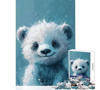 Jigsaw Puzzles for Teenagers 1000 Pieces Blue Wonder Bear Create Lasting Family Memories Memorable Seasonal (38x52cm)