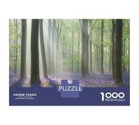 Jigsaw Puzzles for Teenagers 1000 Pieces Bluebell Forest in Morning Light Teenager Puzzles Relax Games Perfect Decoration Birthday And Unique Gifts 38x26cm/1000pcs