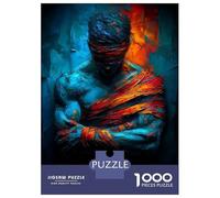 Jigsaw Puzzles for Teenagers 1000 Pieces Bound by Fire And Ice - Expressionist Figure Teenager Puzzles Toy Wall Decor Home Decoration Parent-child Interaction 70x50cm/1000pcs