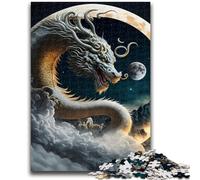 Jigsaw Puzzles for Teenagers 1000 Pieces Brave Dragon Challenging To Complete But Fun And Humorous Birthday Present, Gifts, Wall Art 38x26cm