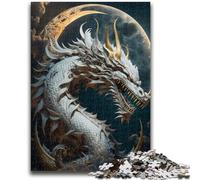 Jigsaw Puzzles for Teenagers 1000 Pieces Brave Dragon Help The Brain Exercise Addictive Toys to Cultivate Patience Suitable for Couples 50x75cm