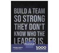Jigsaw Puzzles for Teenagers 1000 Pieces Build A Strong Team Leader Jigsaws for Adults Brain Teaser Game Home Decoration Parent-child Interaction 38x26cm/1000pcs