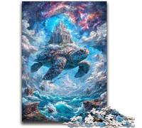 Jigsaw Puzzles for Teenagers 1000 Pieces Castle on The Turtle's Back Suitable for People Aged 14 And Above Educational Game Challenge Toy Gift For Birthdays 50x75cm