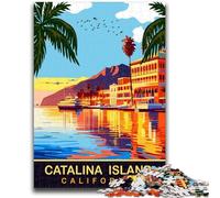 Jigsaw Puzzles for Teenagers 1000 Pieces Catalina Waterfront Train Your Brain And Hands Parent-child Interaction for Age 14+ (size 38x26cm)