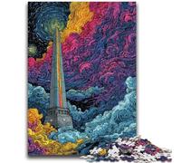 Jigsaw Puzzles for Teenagers 1000 Pieces Celestial Obelisk Splitting Vibrant And Unique Design Relaxing & Challenging Puzzle Experience 50x75cm