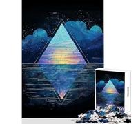 Jigsaw Puzzles for Teenagers 1000 Pieces Cerulean Diamond Educational Toy Funny Gift Impossible Game Improving Love between Couples Size 38x52cm