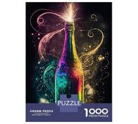 Jigsaw Puzzles for Teenagers 1000 Pieces Champagne Puzzle for Adults Toy Wall Decor Precision Cutting Difficult And Challenge 38x26cm/1000pcs